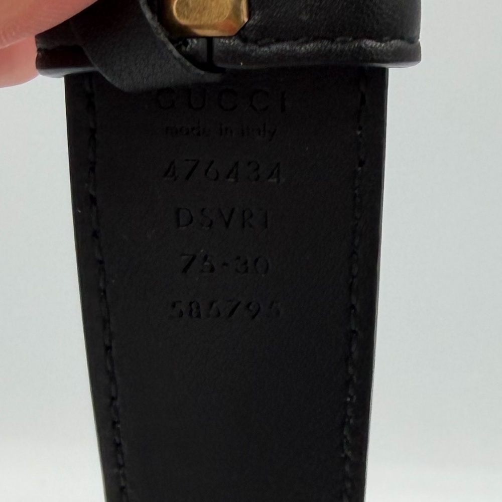 Gucci GG Marmont Matelassé Belt Bag Black Leather Crossbody - Picture 3 of 5